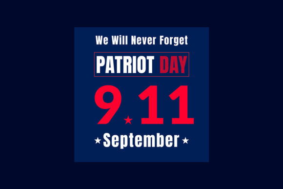 9-11 Logo, We Will Never Forget. 11 Sept