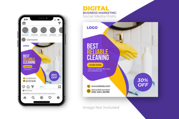 Elevate Your Brand with Cleaning Service Social Media Design