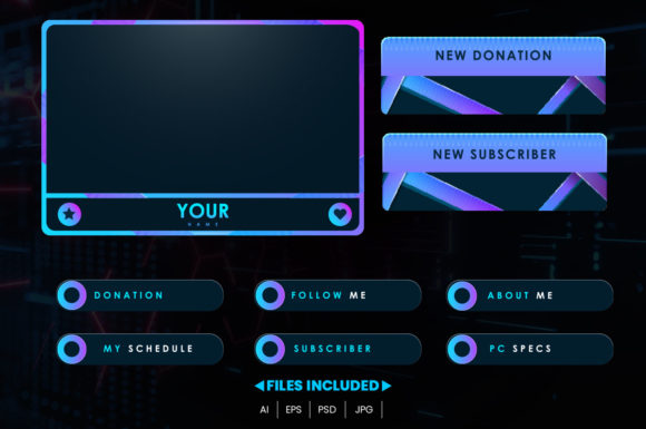 Elevate Your Broadcast with a Professional Streaming Overlay Panel Design
