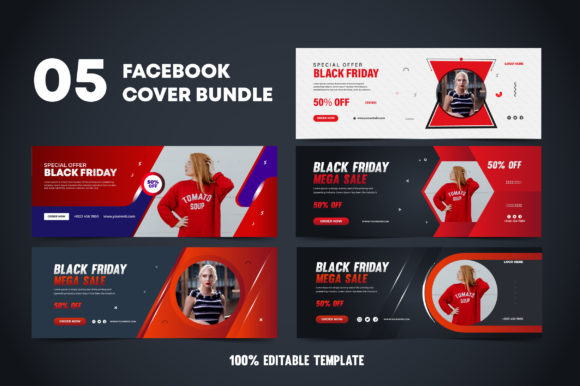 Elevate Your Holiday Sales with a Professional Black Friday Facebook Cover Bundle
