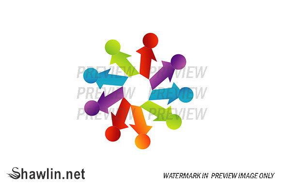 Elevating Brand Identity: The Strategic Power of People Together Showing Teamwork Logos