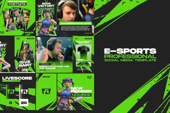 Elevating Your Brand with a Professional E-Sports Gaming Social Media Template