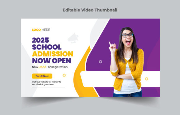 Evaluating the Kids School Education Thumbnail Template for Digital Learning