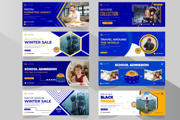 Facebook Cover Template Bundle-8: A Professional Design Solution for Business