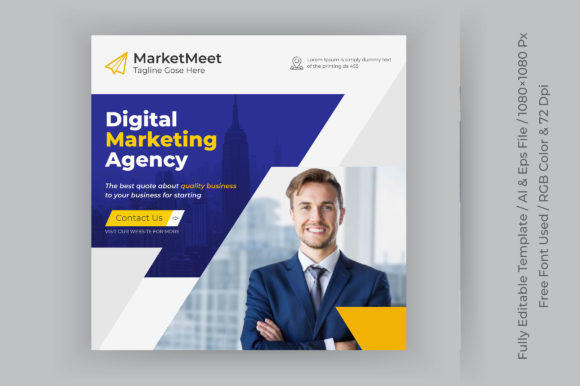 Instagram Social Media Post Banner for Brands