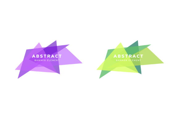 Mastering Visual Impact with a Purple and Green Triangle Element Banner