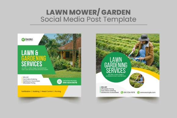 Strategic Visual Planning with a Lawn Care Social Media Instagram Post Template